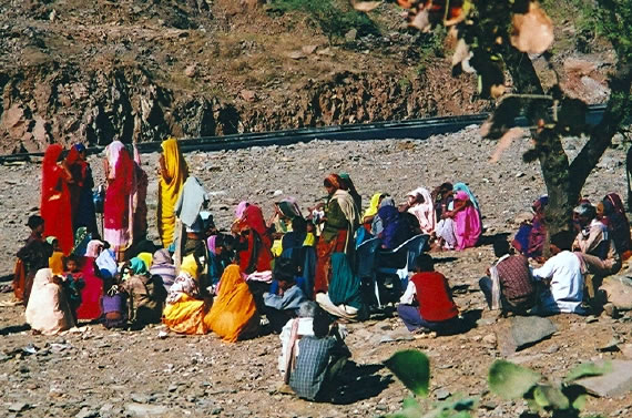 Tribal Women's Meeting near Udiapur India